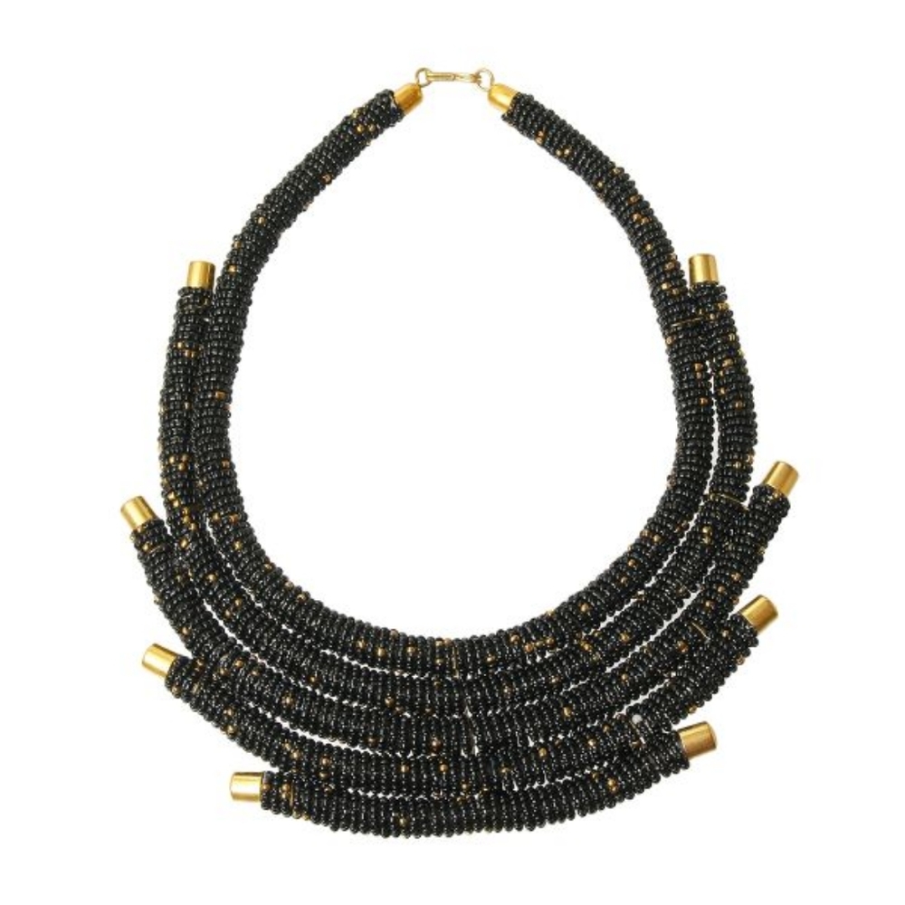 Black Zulu Maasai Necklace